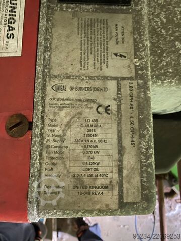 CFB-Kessel mit einer Leistung von 952 kg/Stunde CFB Boilers 952kg/hour