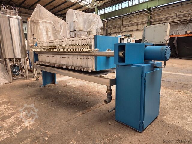 Antares kammerfilterpresse model AKER 630/50-OO, 630 x 630 mm ANTARES AKER 630/50-OO
