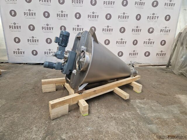 Zcela nový nerezový kuželový míchací stroj PERRYmix model HVP 600 s objemem 600 litrů PERRYMIX HVP 600