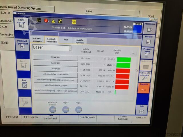 Laser cutting machine TRUMPF 3030 Lean TRUMPF TruLaser 3030 Lean Edition L20 3200 W