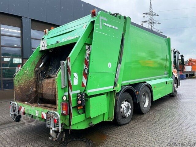 Vuilniswagen Mercedes-Benz 2633 6x2 EEV Econic Faun Powerpress II 524