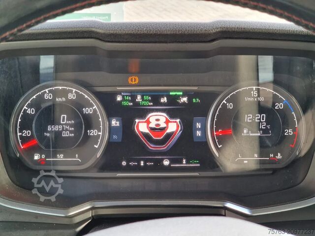 Chassi med hytt Scania R580 V8 NGS 6x4 chassis - Retarder - 4.75 WB - ...