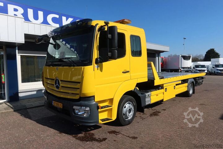 Autószállító furgon Mercedes-Benz Atego 1221 1221 L  Takel wagen 6 Persoons