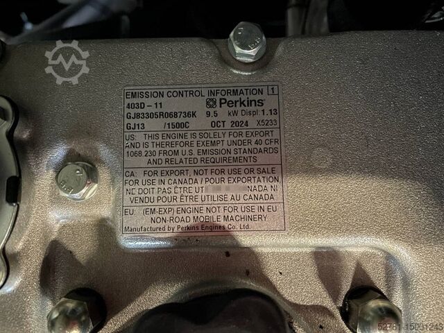 Generator set Perkins 403D-11G - 11 kVA Generator - DPX-19799