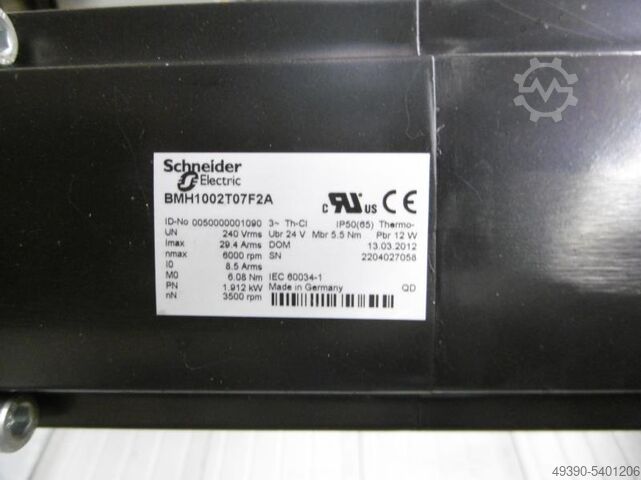 Unité linéaire, axe linéaire, axe portique avec servo-entraînement, servomoteur synchrone, chariot é SCHNEIDER ELECTRIC / FESTO PAS43SBG1800 / BMH1002T07F2A