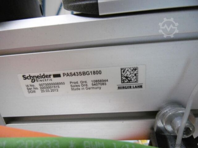 Unité linéaire, axe linéaire, axe portique avec servo-entraînement, servomoteur synchrone, chariot é SCHNEIDER ELECTRIC / FESTO PAS43SBG1800 / BMH1002T07F2A