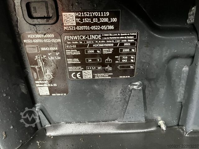 Elektrische vorkheftruck 3 wielen Linde E15-02