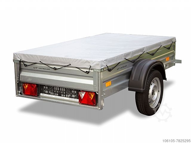 Remorque à voiture Unitrailer Anhänger mit Plane 201 kipp