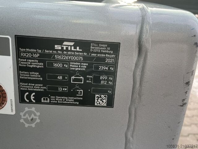 Elektrický 4kolový vysokozdvižný vozík Still RX20-16