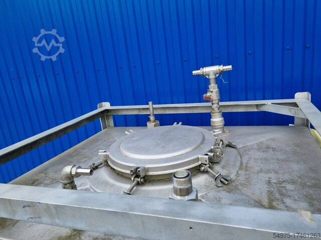 Tankcontainer IBC van roestvrij staal