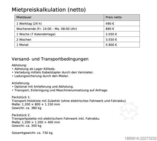 Chasis de transporte de carga pesada - alquiler JUNG LAe 15/30 G (bis 30 t)