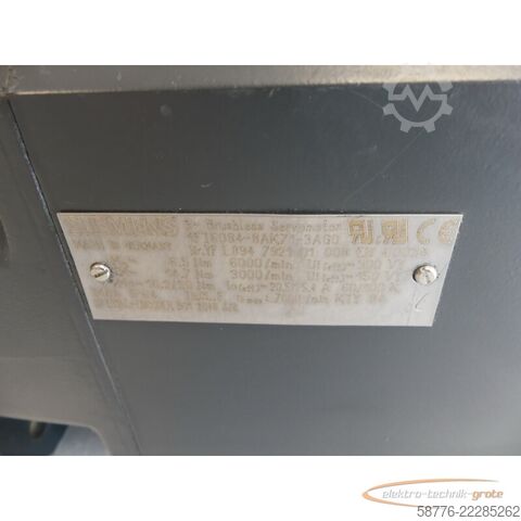 Besturingsunit Siemens 1FT6084-8AK71-3AG0 Synchronservomotor SN: YFL894792101008