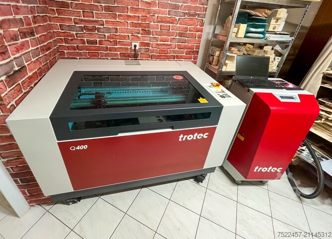 Engraving machine trotec Q400 und Absaugung Atmos Duo Plus 230
