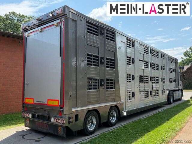 Viehtransporter Auflieger Finkl 3 + 4 Stock/ Hubdach / Rampe / Tränke/Funk
