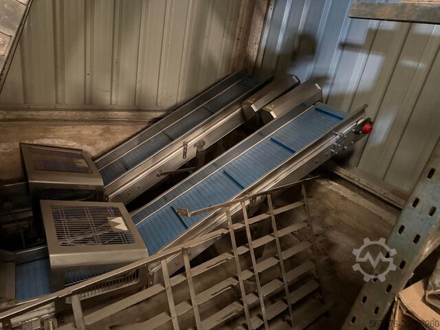 Stainless-steel framed elevator conveyor Conveyor Outfeed