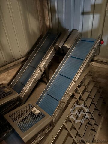 Stainless-steel framed elevator conveyor Conveyor Outfeed