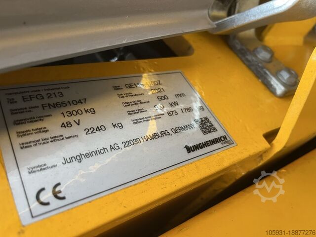 Elektrikli 3 tekerlekli forklift Jungheinrich EFG213