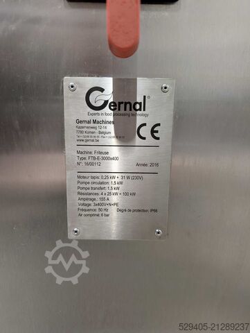 Continuous fryer / cooking tunnel Gernal FTB-E-300x400
