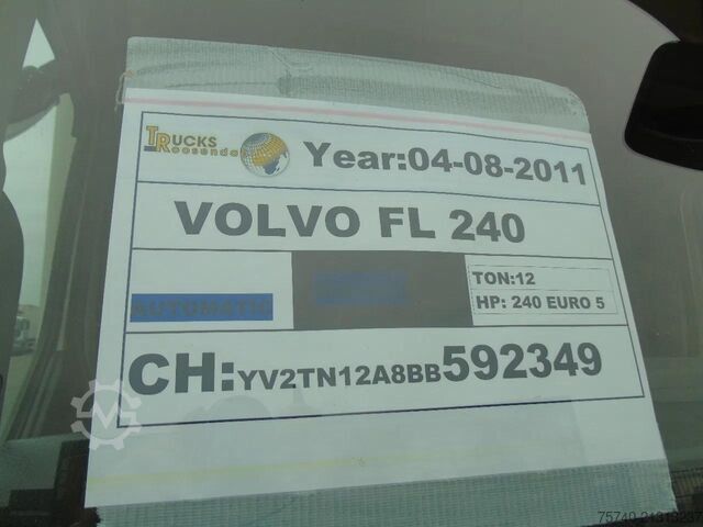 Walizka Volvo FL 240 + 12t + euro 5 + lift