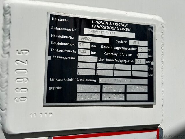 Tankbil MERCEDES-BENZ Axor 1829 / Lindner Fischer 13.500 Liter /
