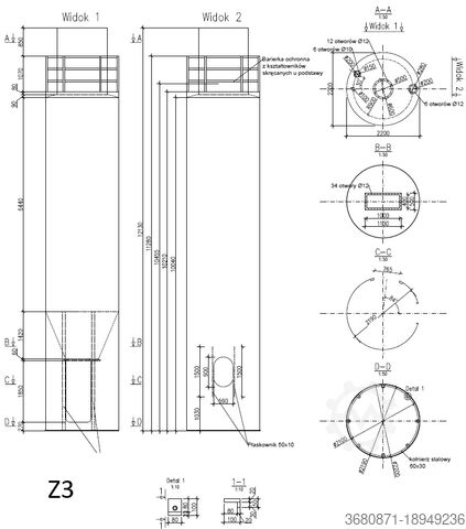 1 x aluminium silo voor bulkmaterialen