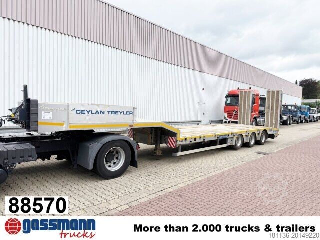 Dieplader oplegger CYL 3, mit Lift-/Lenkachse, faltbare Rampen