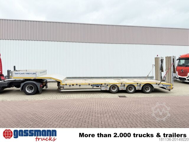 Dieplader oplegger CYL 3, mit Lift-/Lenkachse, faltbare Rampen