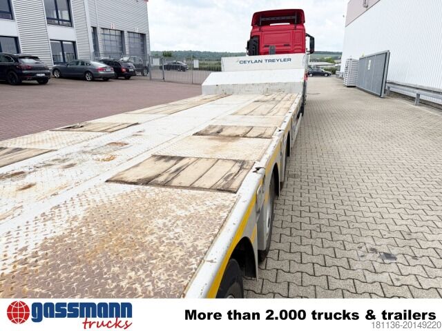 Dieplader oplegger CYL 3, mit Lift-/Lenkachse, faltbare Rampen