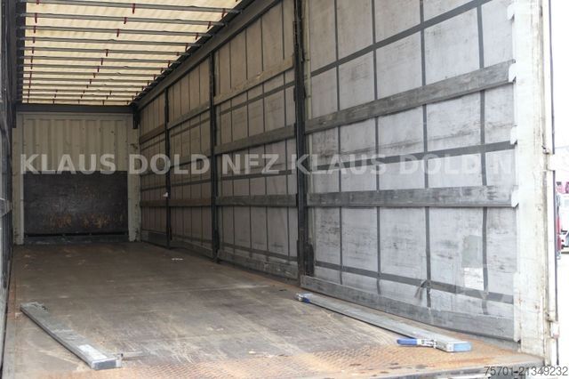 Brandalı açık yarı römork KRONE SD Pritsche Plane Liftachse Edscha