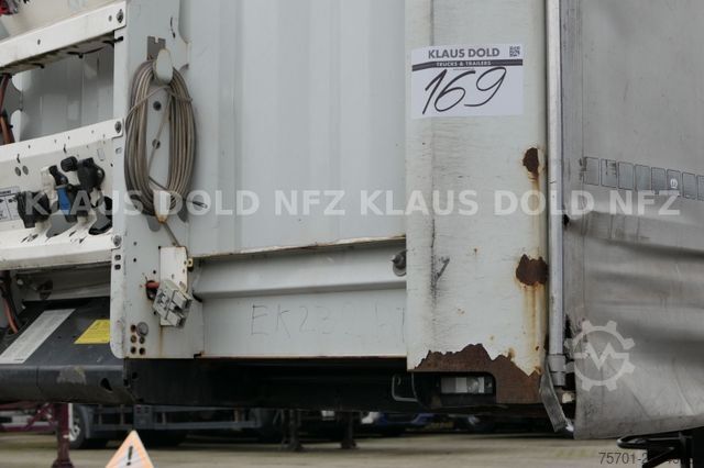 Brandalı açık yarı römork KRONE SD Pritsche Plane Liftachse Edscha