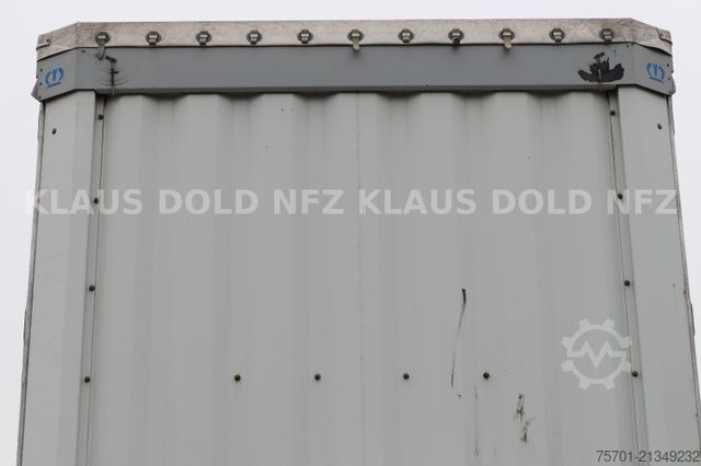 Brandalı açık yarı römork KRONE SD Pritsche Plane Liftachse Edscha
