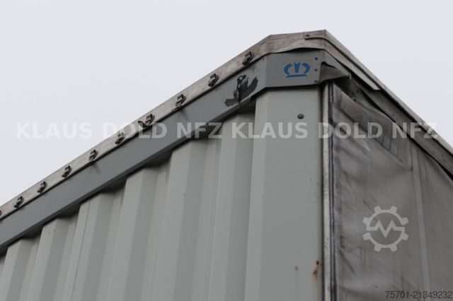 Brandalı açık yarı römork KRONE SD Pritsche Plane Liftachse Edscha