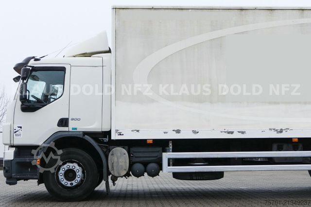 Tenteli düz yataklı kamyon VOLVO FE 300 Koffer XL-Tank LBW Euro 5