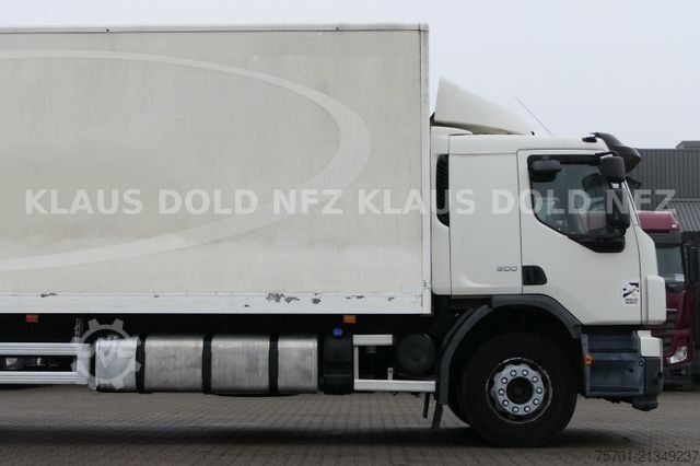 Tenteli düz yataklı kamyon VOLVO FE 300 Koffer XL-Tank LBW Euro 5