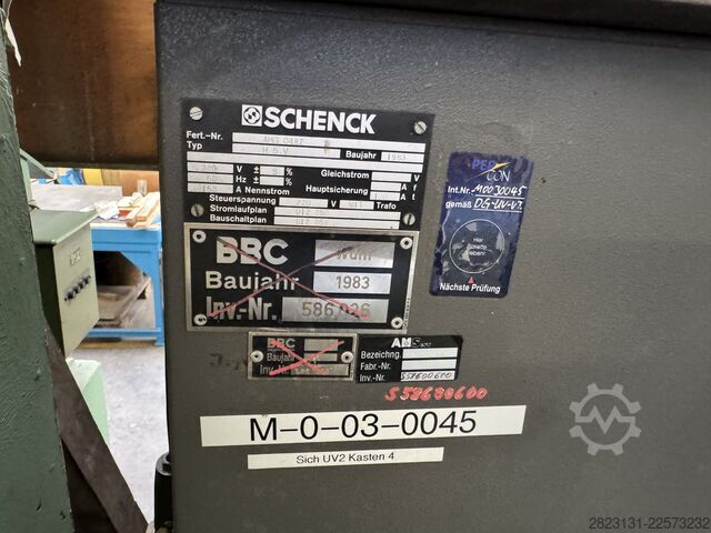 μηχάνημα ζυγοστάθμισης Schenck H5V