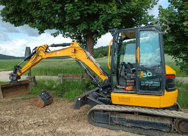 Minigraafmachine JCB 50 Z2 Diesel 5t + 3 Löffel
