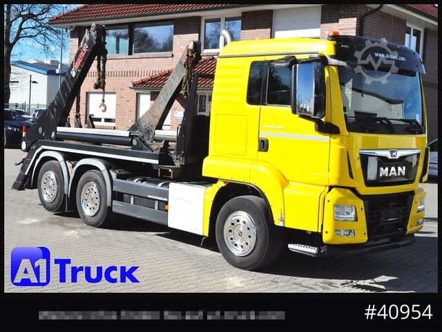 Camión volquete MAN TGS 26.460 Hiab Lift/Lenk  Funk, Navi,
