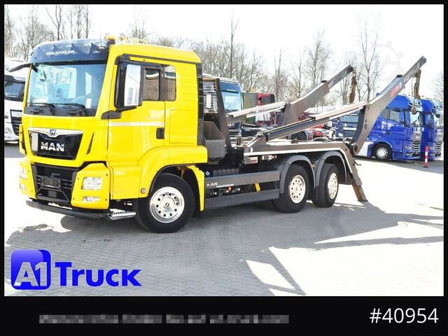 Camión volquete MAN TGS 26.460 Hiab Lift/Lenk  Funk, Navi,