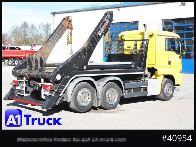 Camión volquete MAN TGS 26.460 Hiab Lift/Lenk  Funk, Navi,