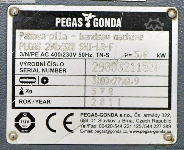 Bandsäge PEGAS 290 x 320 SHI-LR-F