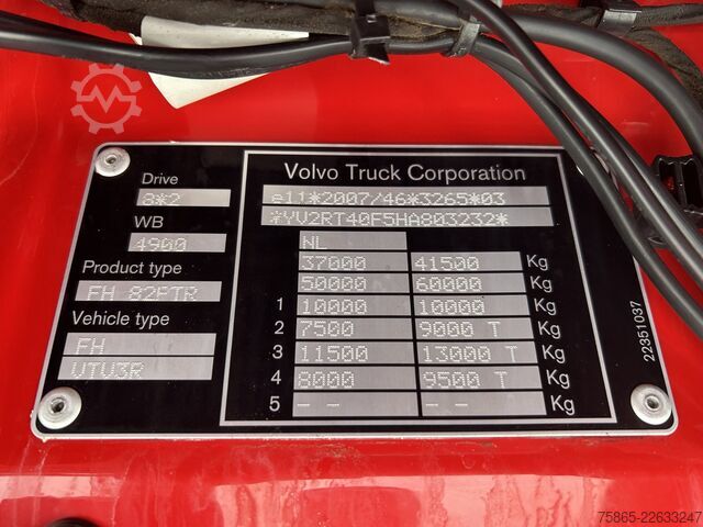 Kanca kol sistemi Volvo FH 500 Globetrotter 8x2 Tridem / VDL Hook 25 To...