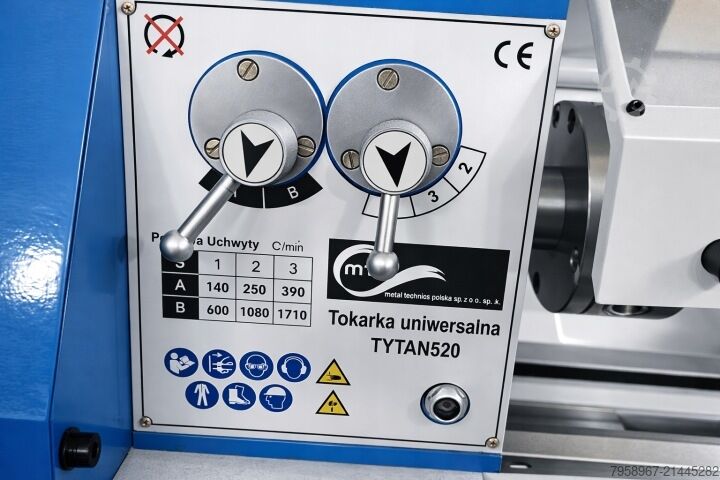 CNC-drejebænk Metal Technics Polska TOKARKA UNIWERSALNA TYTAN 520