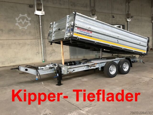 Remolque volquete Möslein TTD11- BA Verzinkt  neuer Tandem 3- Seitenkipper Tiefladermit Bordwand- Aufsatz-- Neufahrzeug --