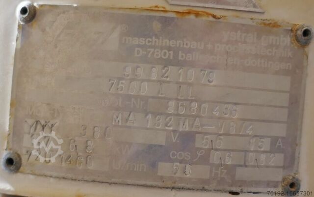 16150 liter temperatuurgeregelde druktank van V4A met straalmenger  