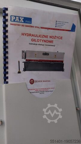 Afschuiving van de plaat DENER BS 3010