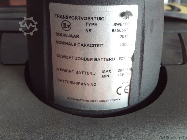 ELECTRICHE  TRANSPALET BT STAXIO ELECTRICHE TRANSPALET SWE 100 ELECTICHE TRANSPALET