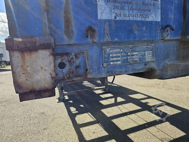 Flachbett FLANDRIA op 3/32 T /STEEL SUSPENSION /BPW DRUM / CONTAIN...
