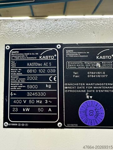 Horizontale Bandsäge KASTO TEC AC5