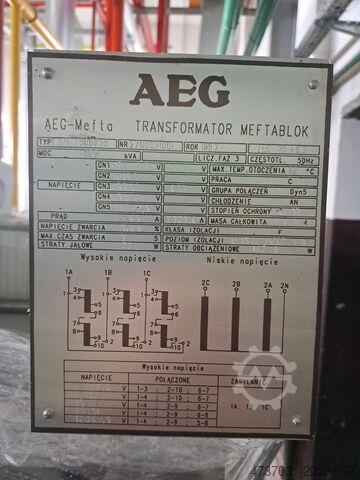 Trasformatore AEG - MEFTA MEFTABLOK TZM 1600/15