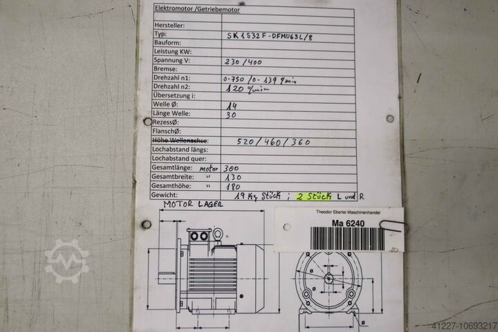 Silnik przekładniowy z kołowrotkiem Nord Tiromat 1 S32F SK1S32F Compact M420